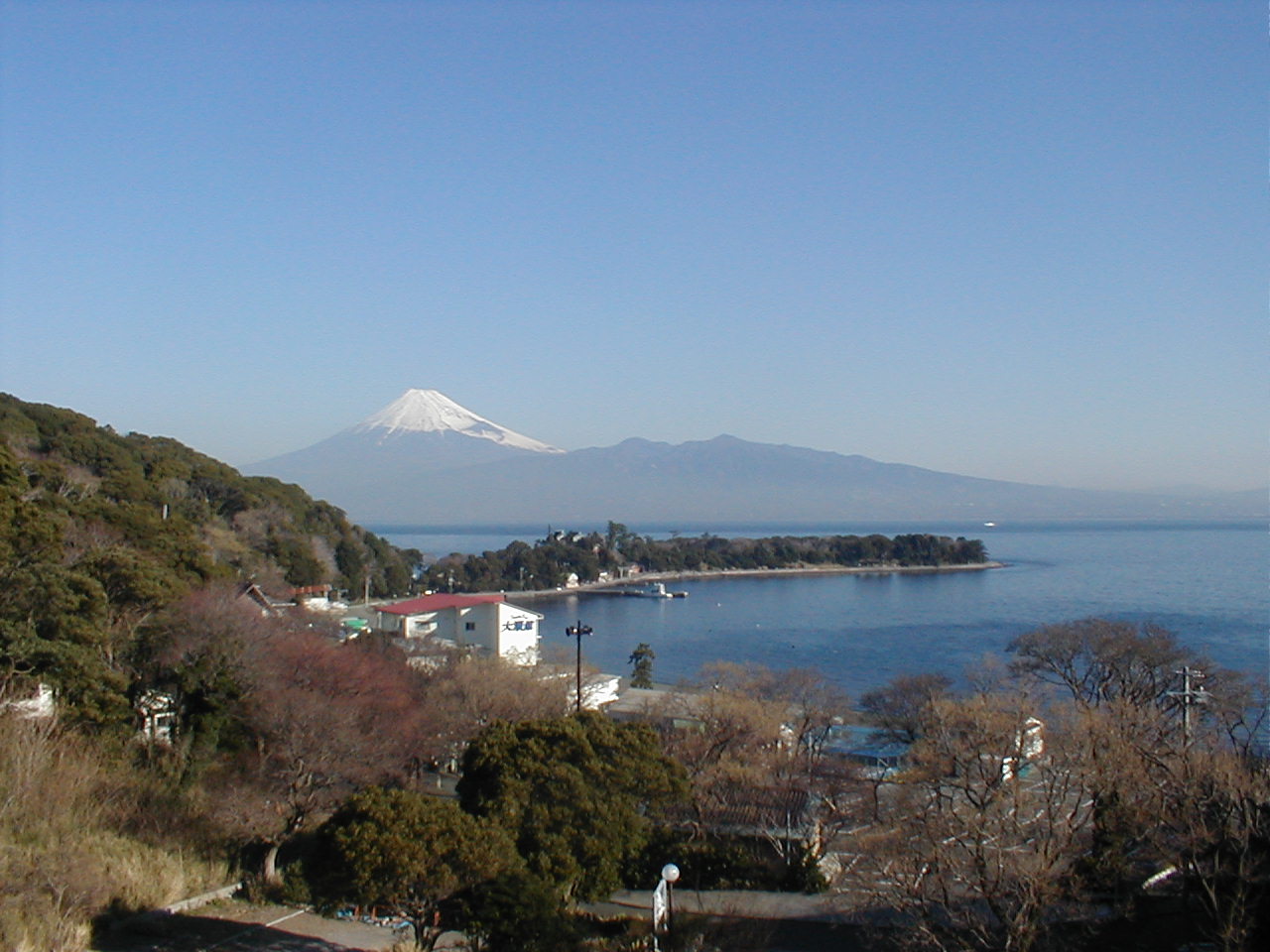 海から見た富士山　体験ダイビング