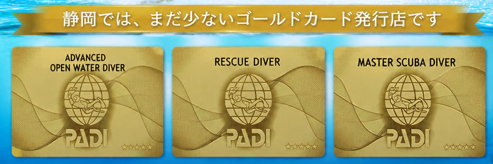静岡 伊豆 ダイビングライセンスPADI